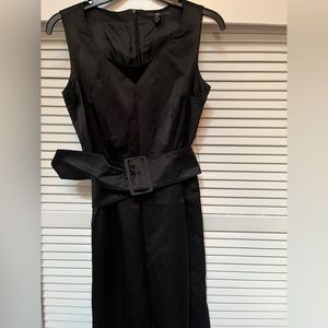 H&M black silky dress